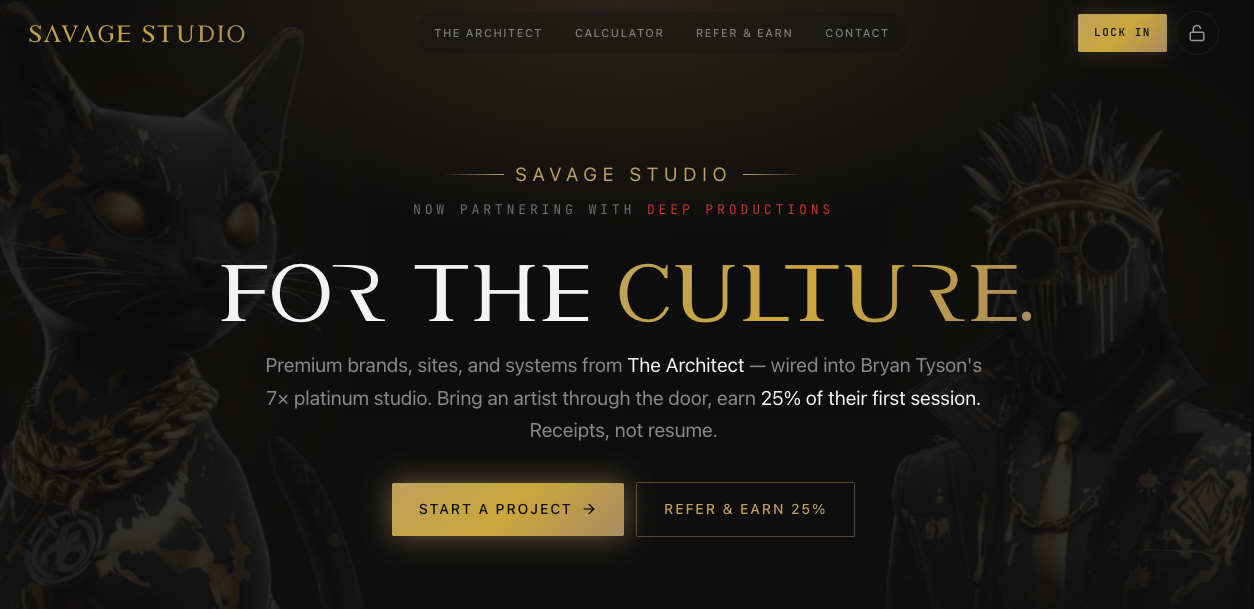 Savage Studio — site preview