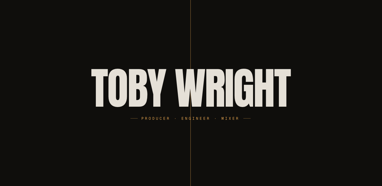 Toby Wright Music — site preview